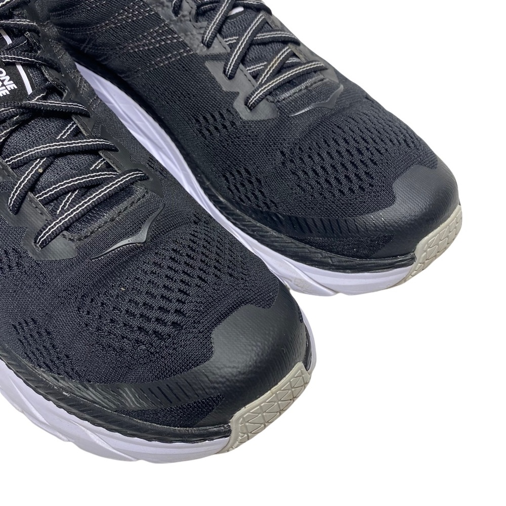 Hoka One One Clifton 6 Running Shoes Black/White 1102872 BWHT - Men's Size 10.5 - Picture 2 of 10